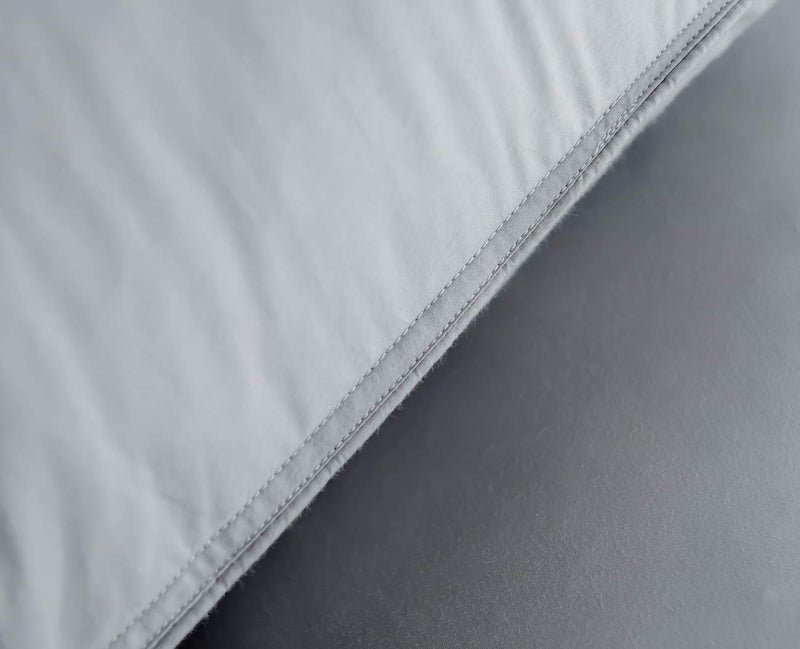 Eastwarmth Goose Down Feather Bed Pillows for Sleeping,Medium Firm,Soft Support Grey Color Standard Size One Pillow - Image 4